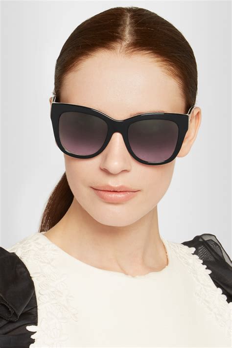 dolce gabbana cat eye black sunglasses|dolce and gabbana polarized sunglasses.